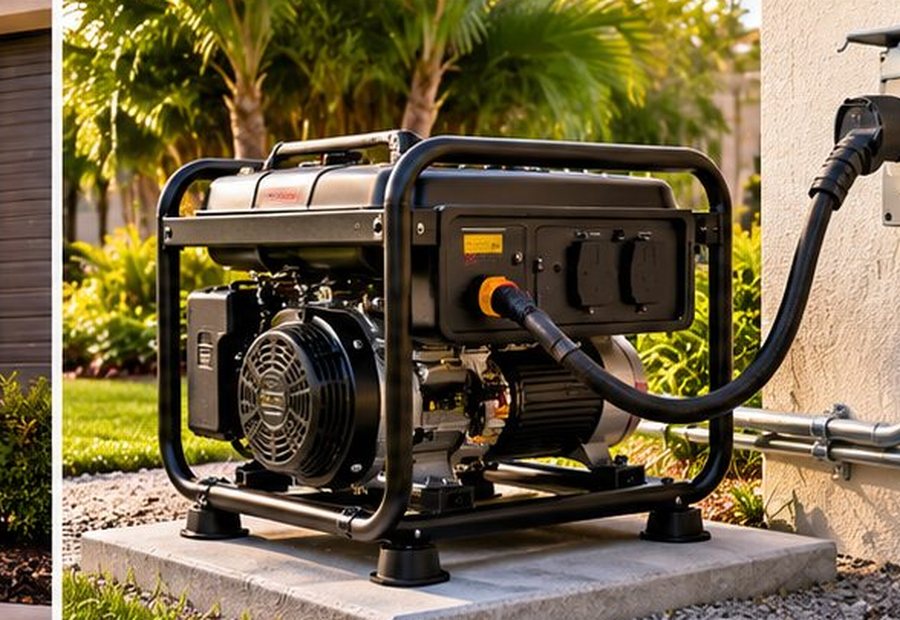 Portable generator inlet & interlock